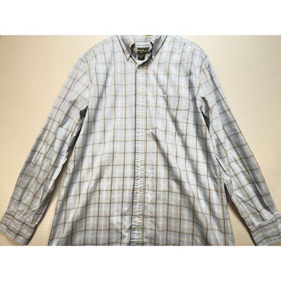 Eddie Bauer Authentic Outdoor Outfitter Men's Button Down Shirt Sz LT Light Blue - Picture 5 of 11
